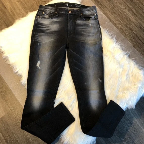 5[7ForAllMankind] The high waist skinny faded - Picture 4 of 8